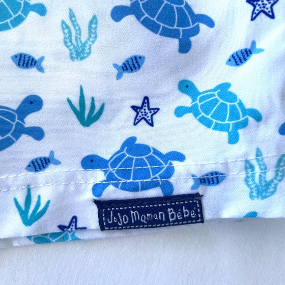 Jojo Maman BéBé “Ocean Turtle” Swim Shorts w Built-in Swim Diaper UK Sz 12-24M - Picture 4 of 7